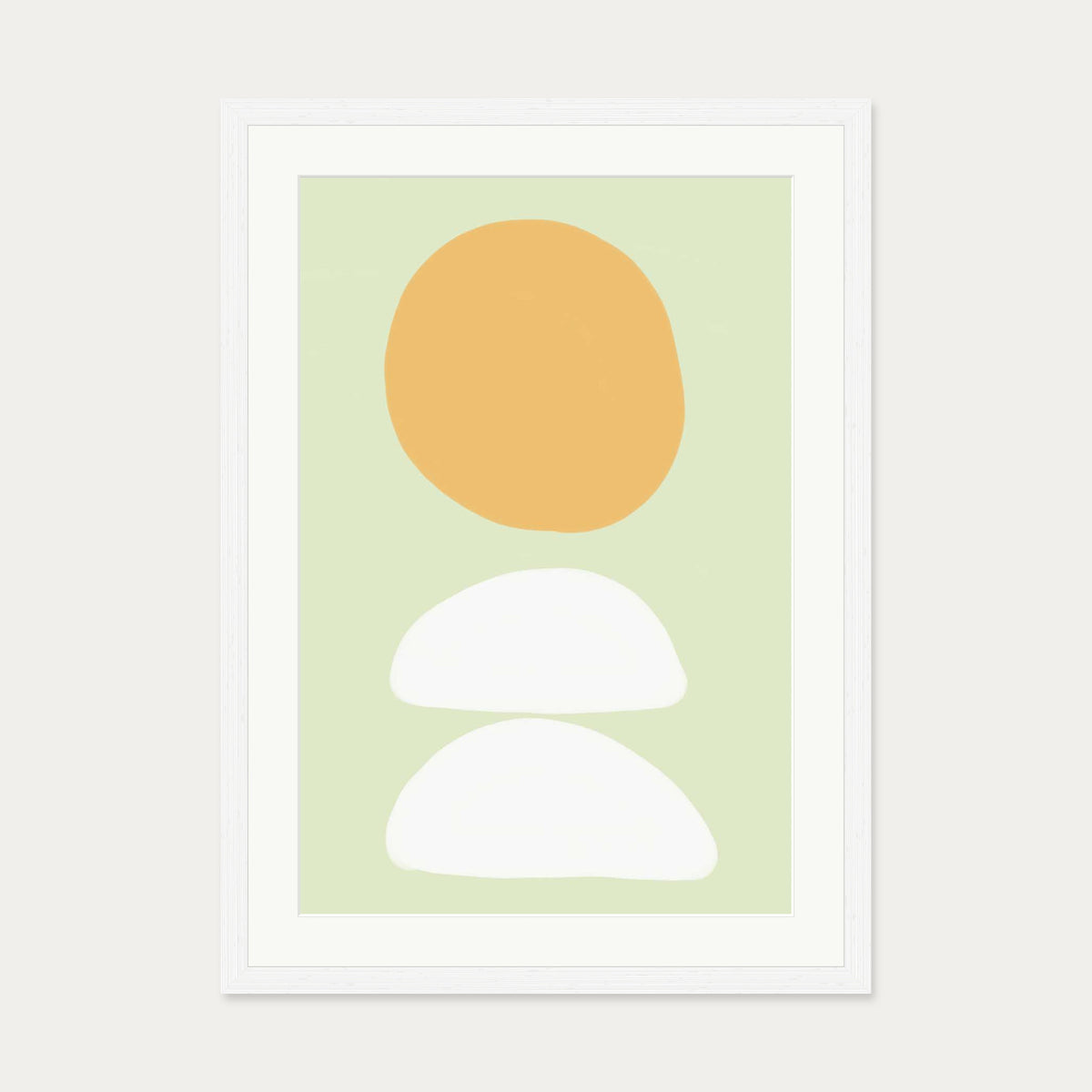 Minted Art Print — 50 x 70 cm — White Frame