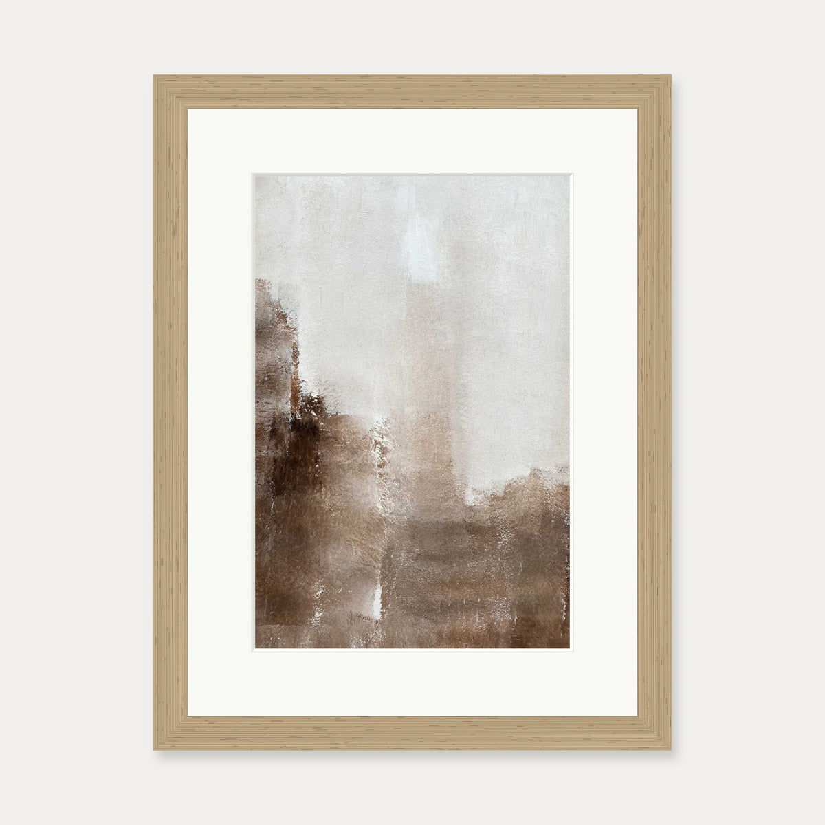 Mocha Dreams Art Print — 30 x 40 cm — Oak Frame