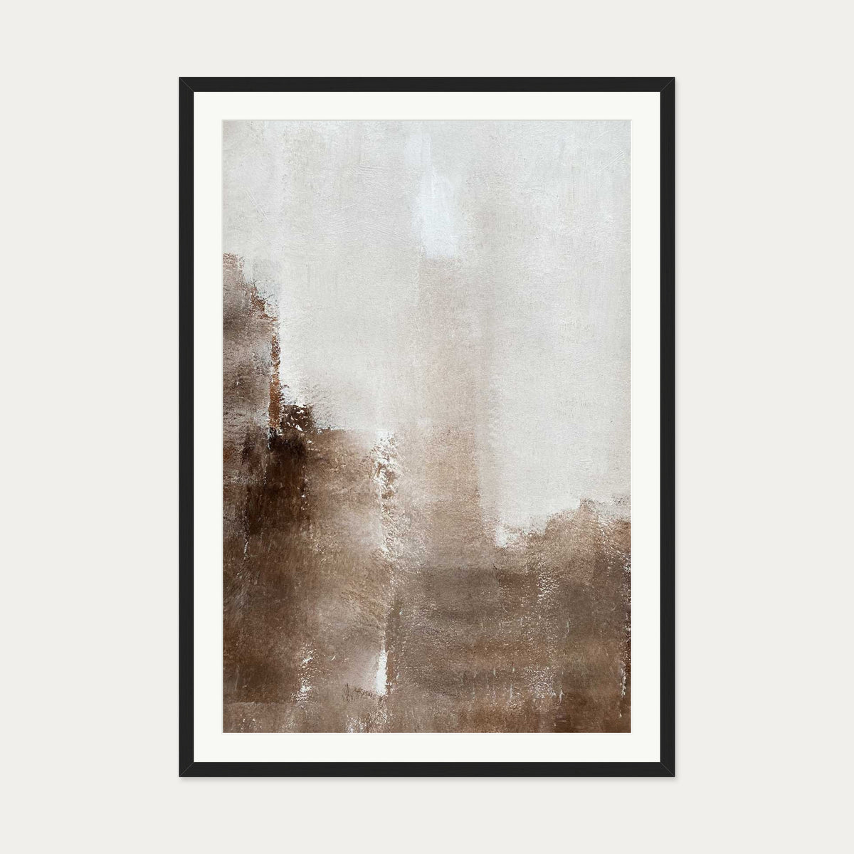 Mocha Dreams Art Print — 70 x 100 cm — Black Frame