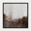 Mocha Ripple Canvas Art — 50 x 50 cm — Black Frame