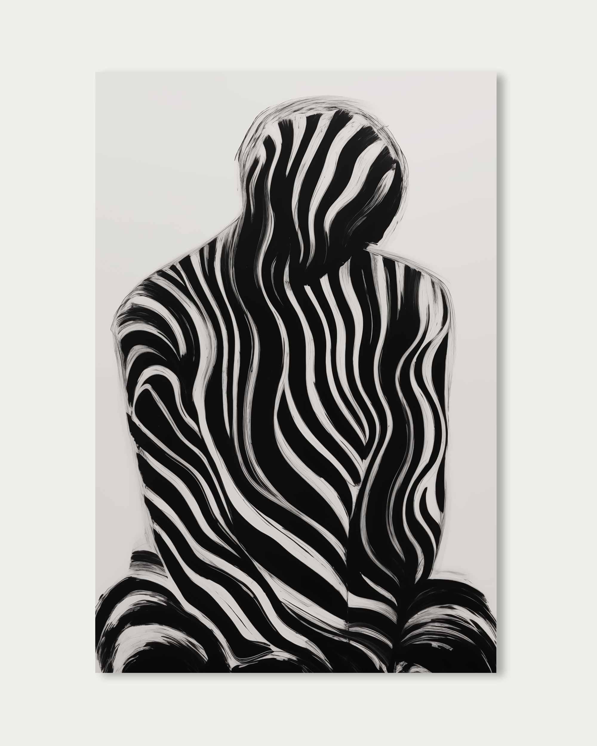 Monochrome Shadows III Art Print