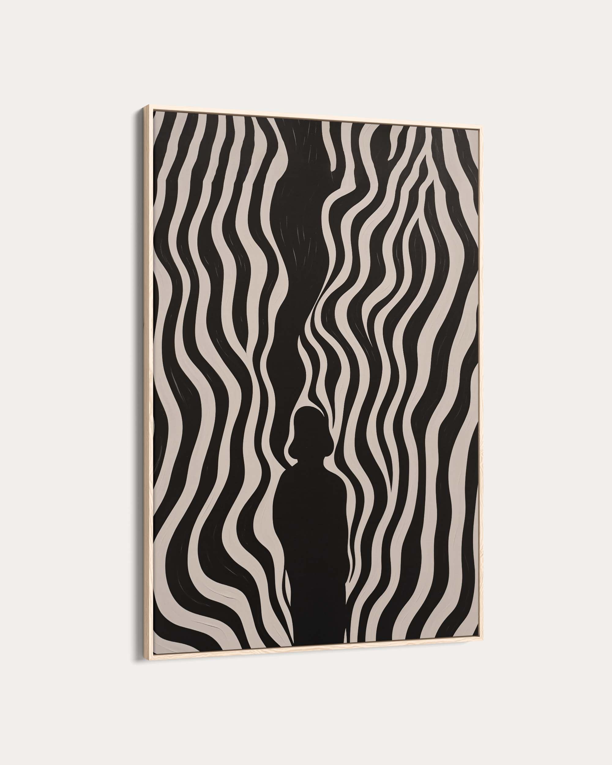 Monochrome Shadows V Art Print