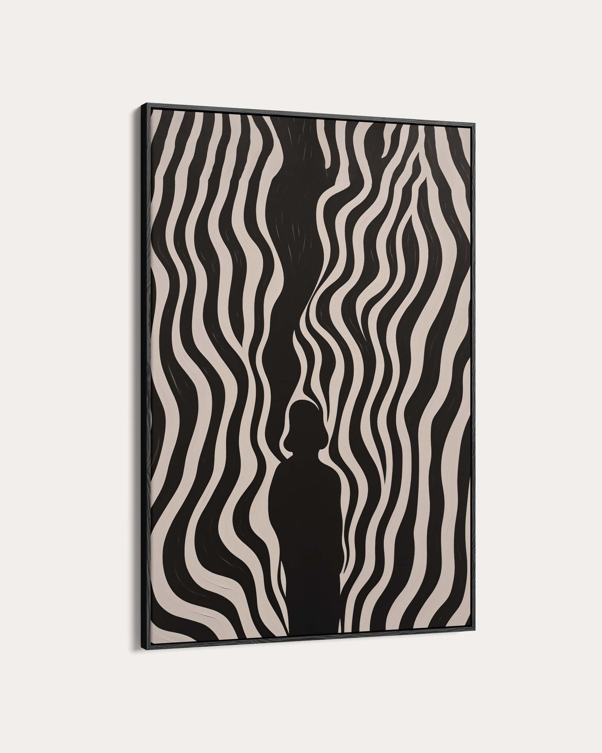 Monochrome Shadows V Art Print