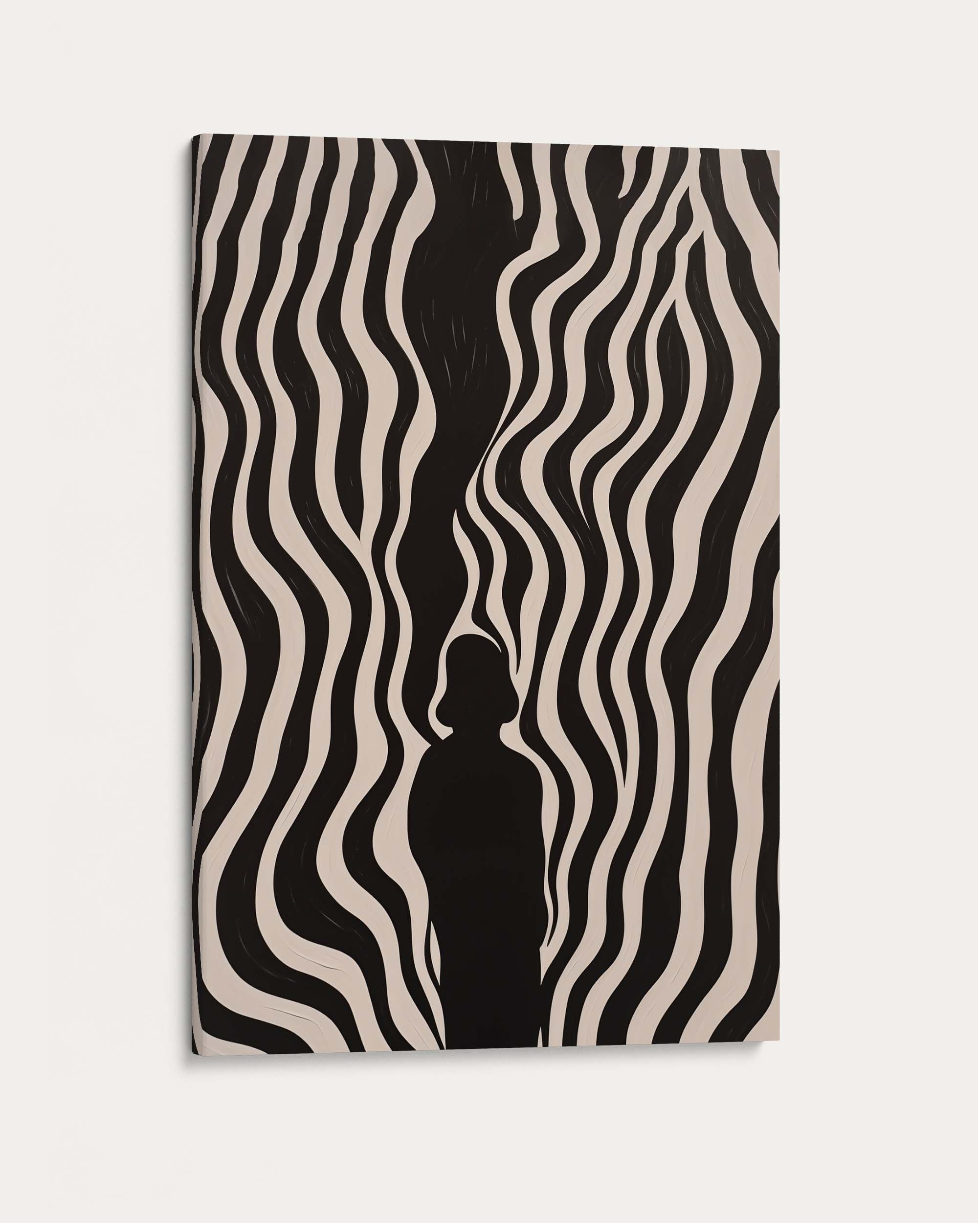 Monochrome Shadows V Art Print