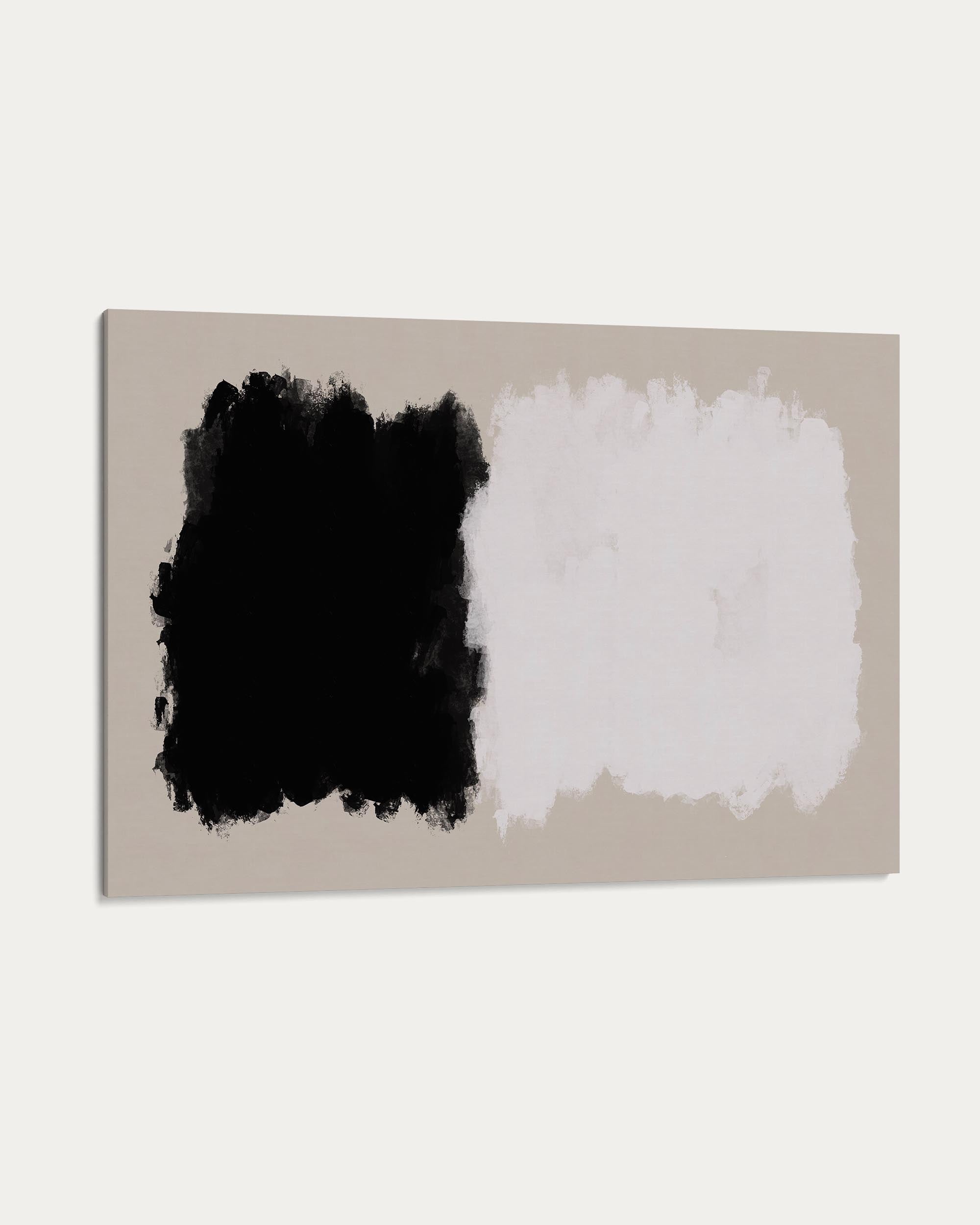 Mono On Beige Canvas Art Art