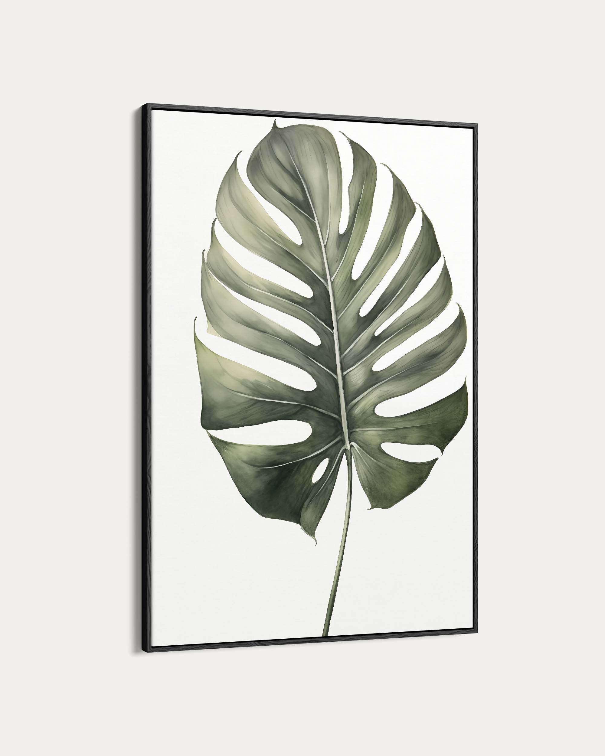 Monstera Leaf Wall Art Print