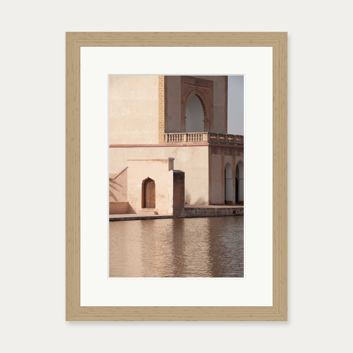 Morocco Architecture Poster — 30 x 40 cm — Oak Frame