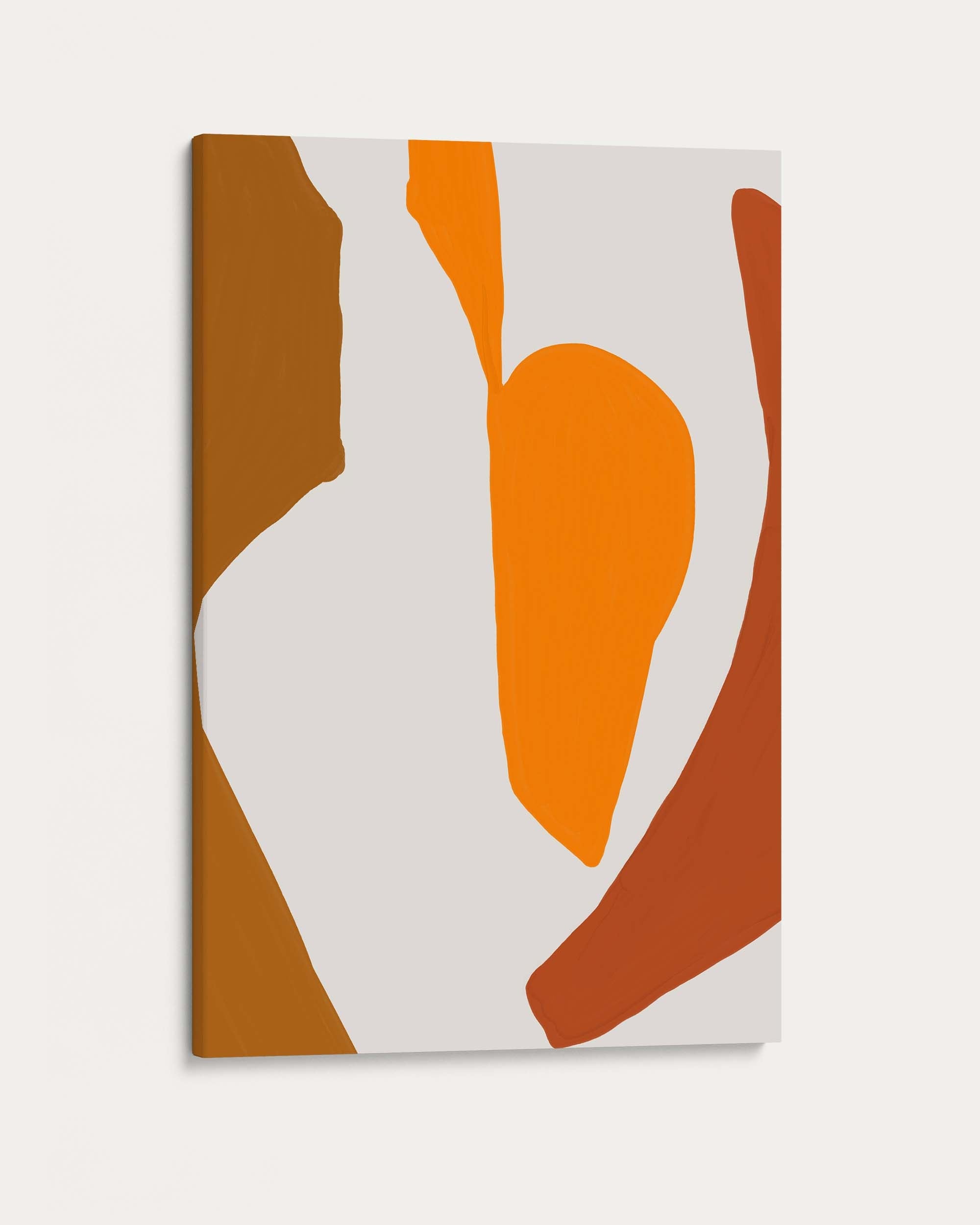 Orange Abstract Pattern Wall Art