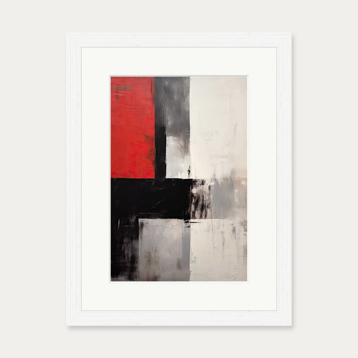 Mysterious Red Art Print — 30 x 40 cm — White Frame