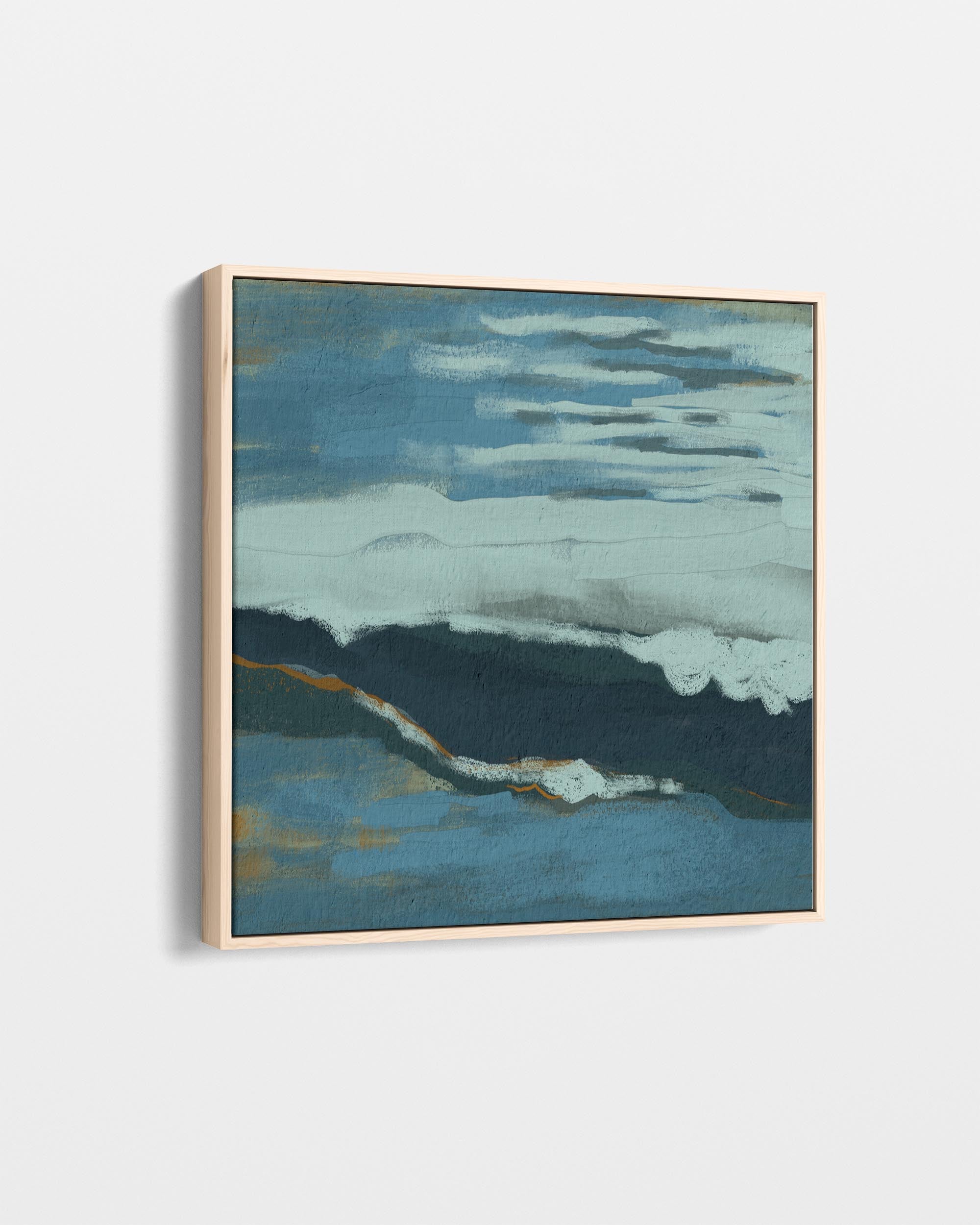 Muted Blue Dusk Canvas Art