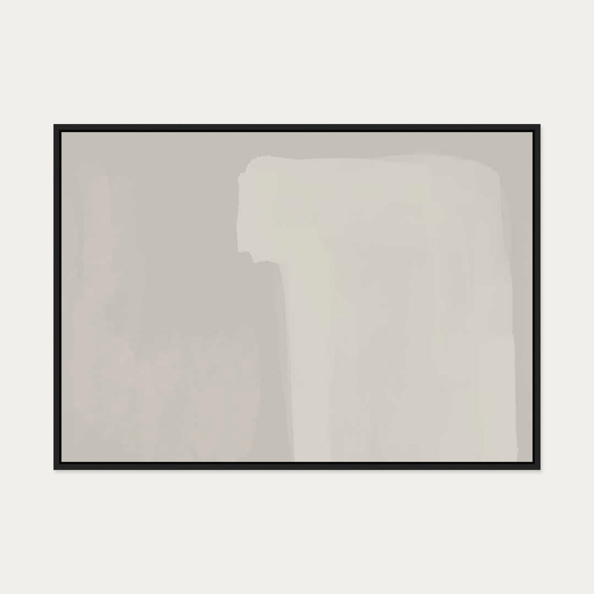Neutral Notes No7 Canvas Art — 70 x 100 cm — Black Frame