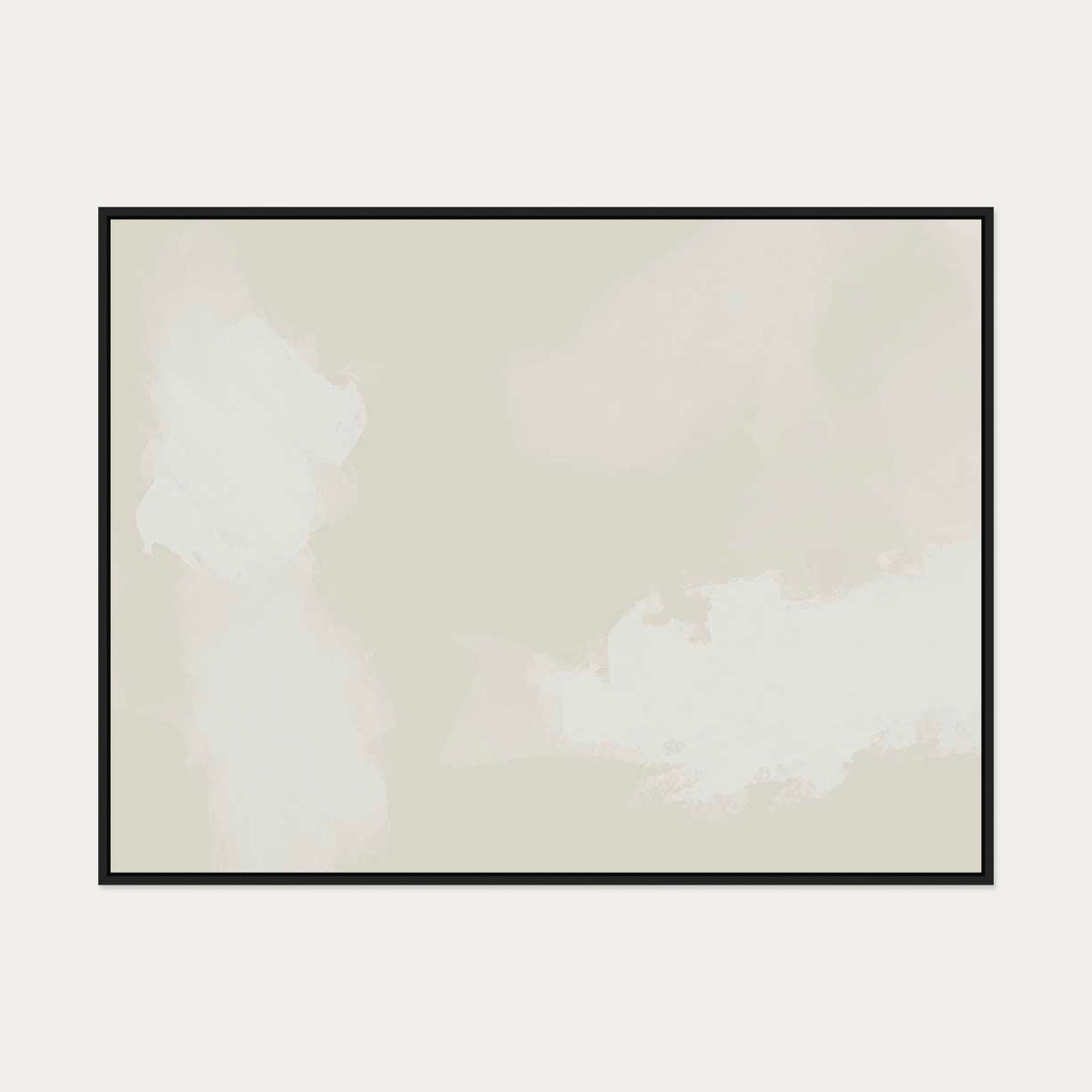 Neutral Skies Canvas Art — 90 x 120 cm — Black Frame
