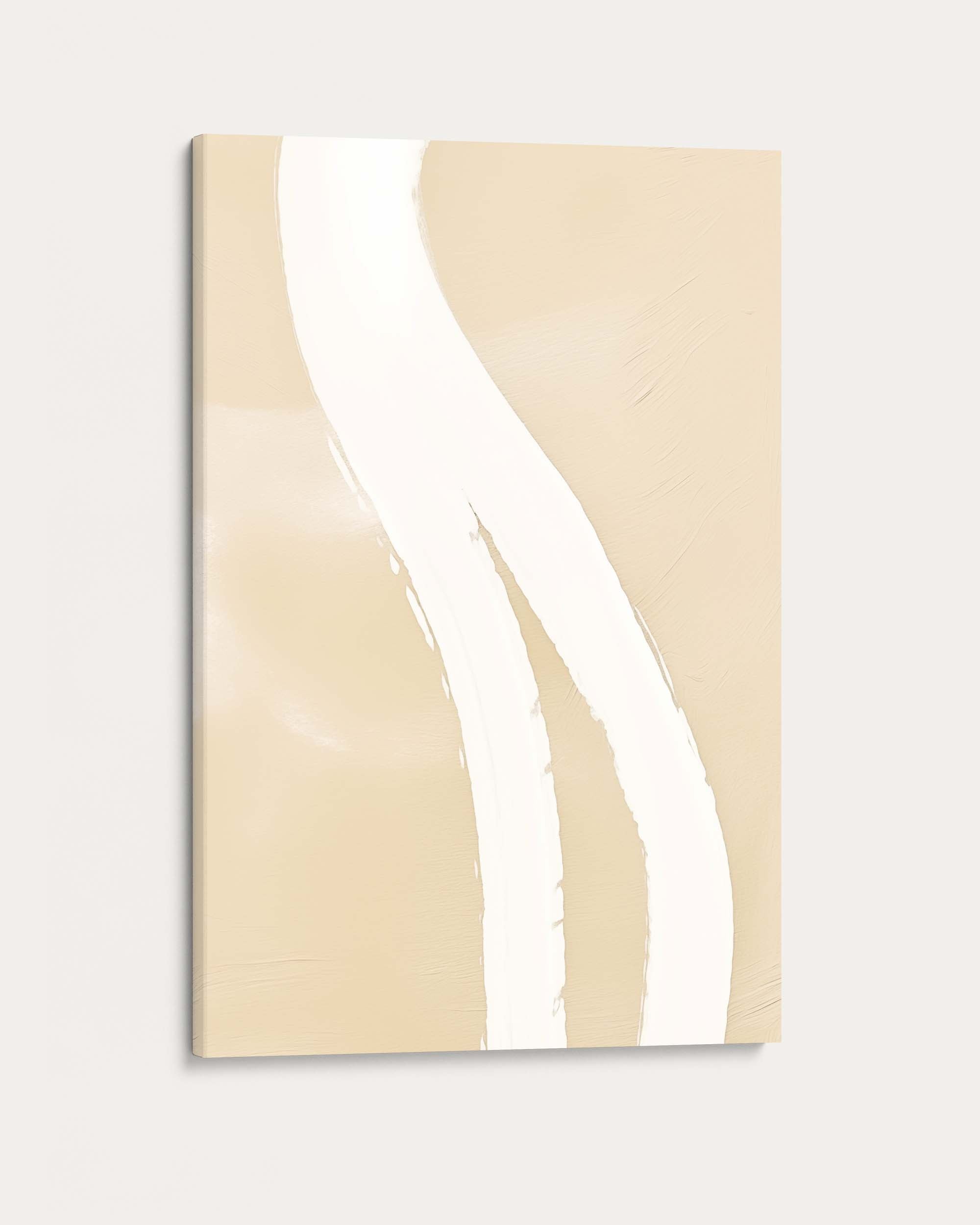 White Brushstroke II Art Print