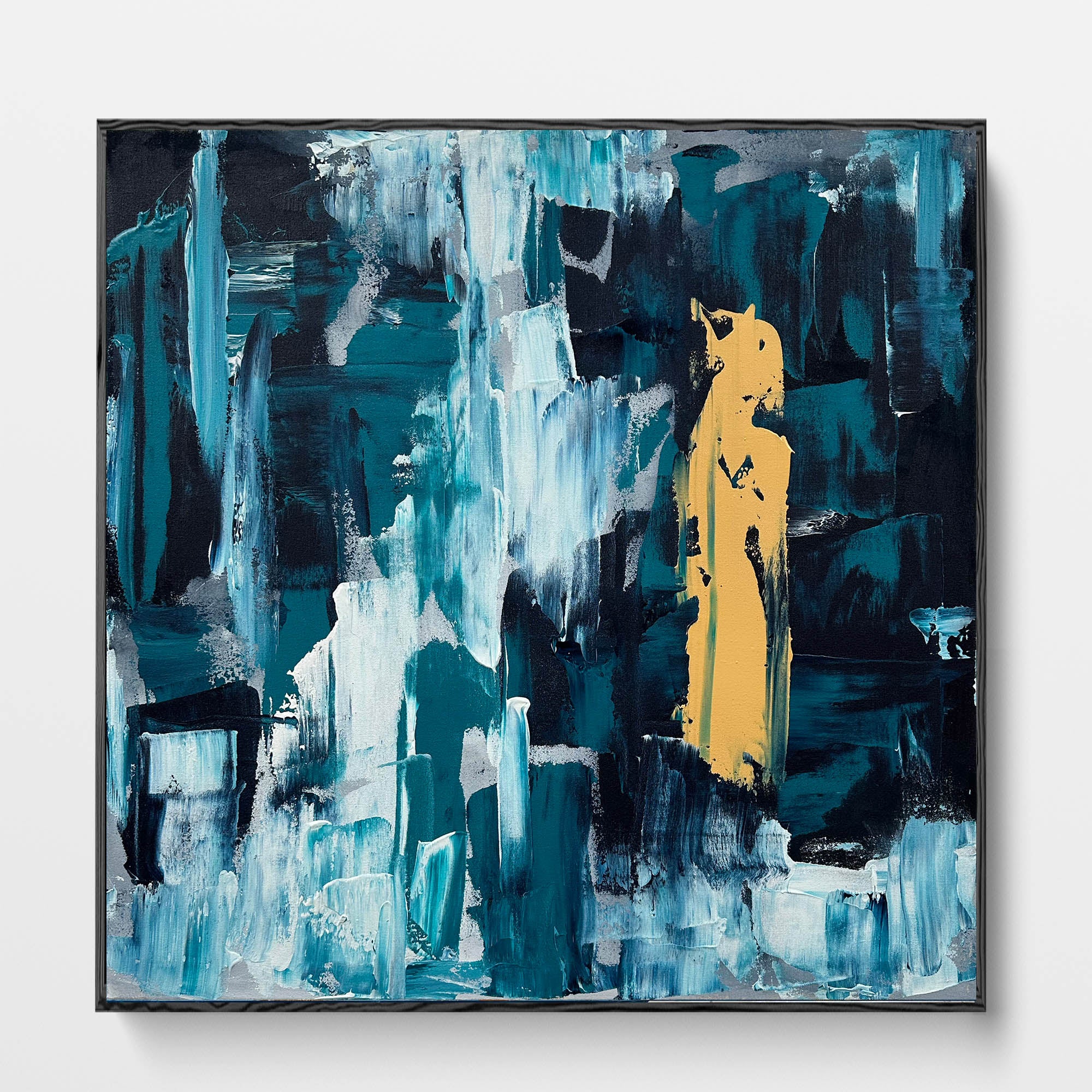 Nightwave - Original Painting-Abstract House