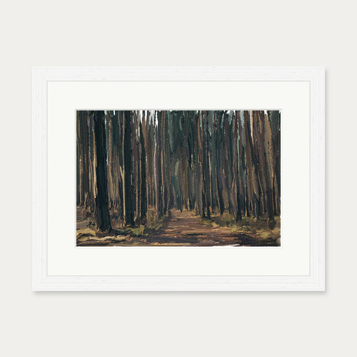 Norwegian Landscape Art Print — 30 x 40 cm — White Frame