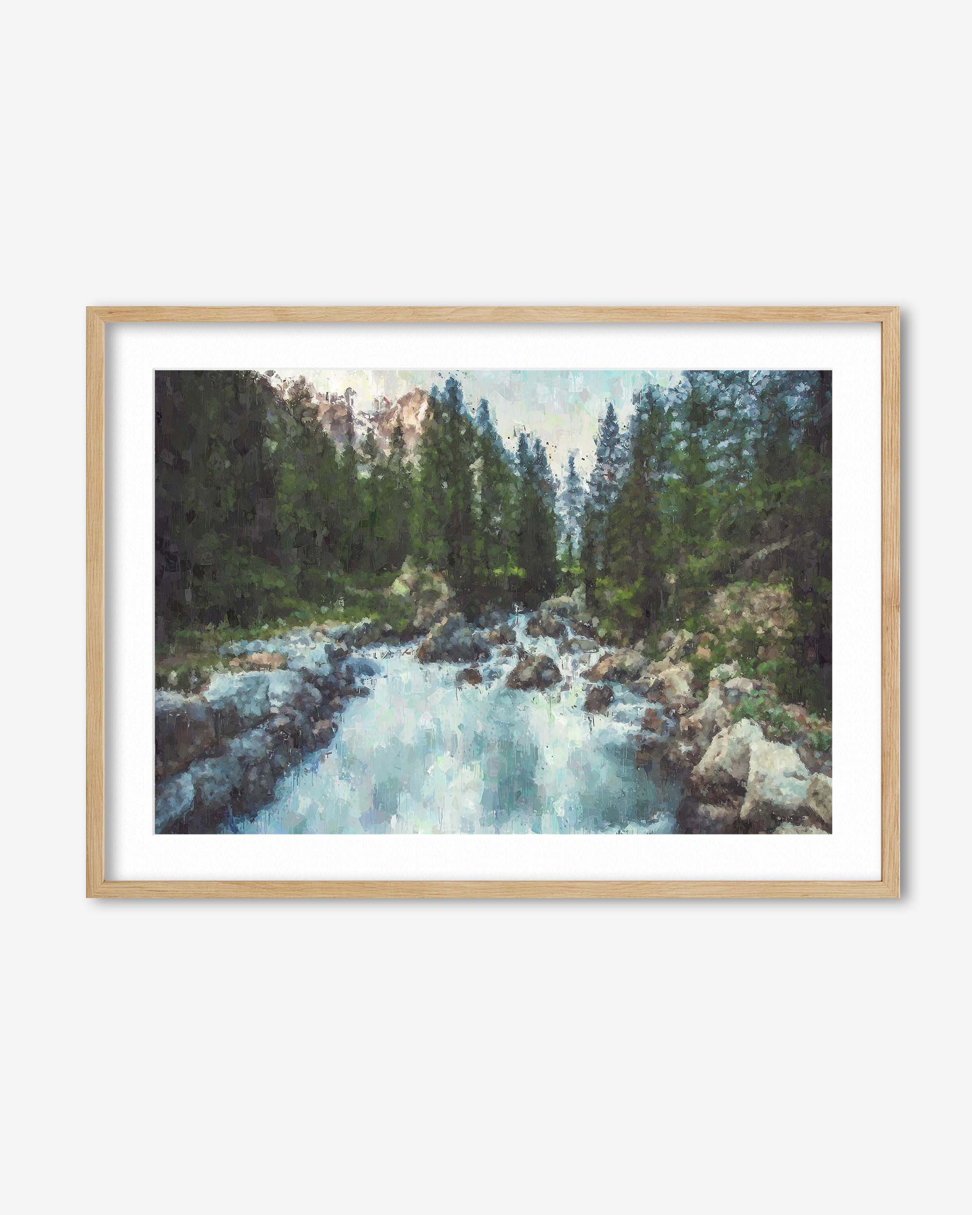 Waterfall In The Forest Art Print