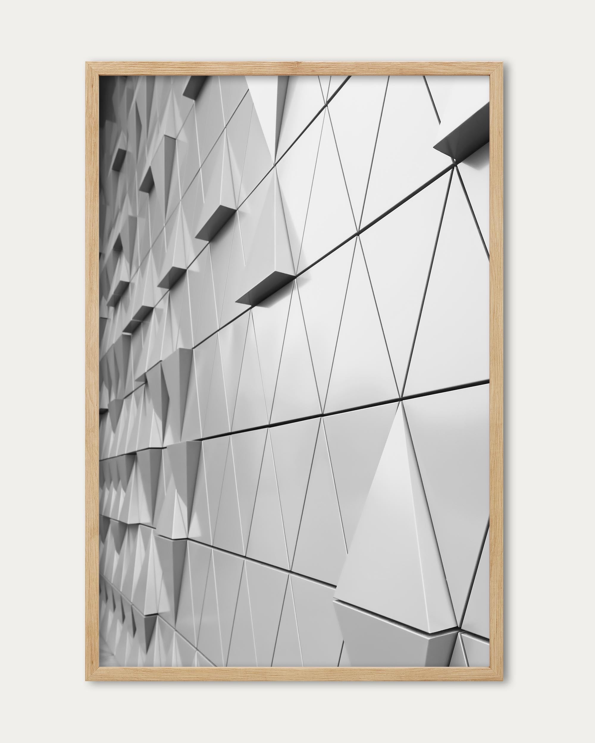 Geometric Monochrome II Poster