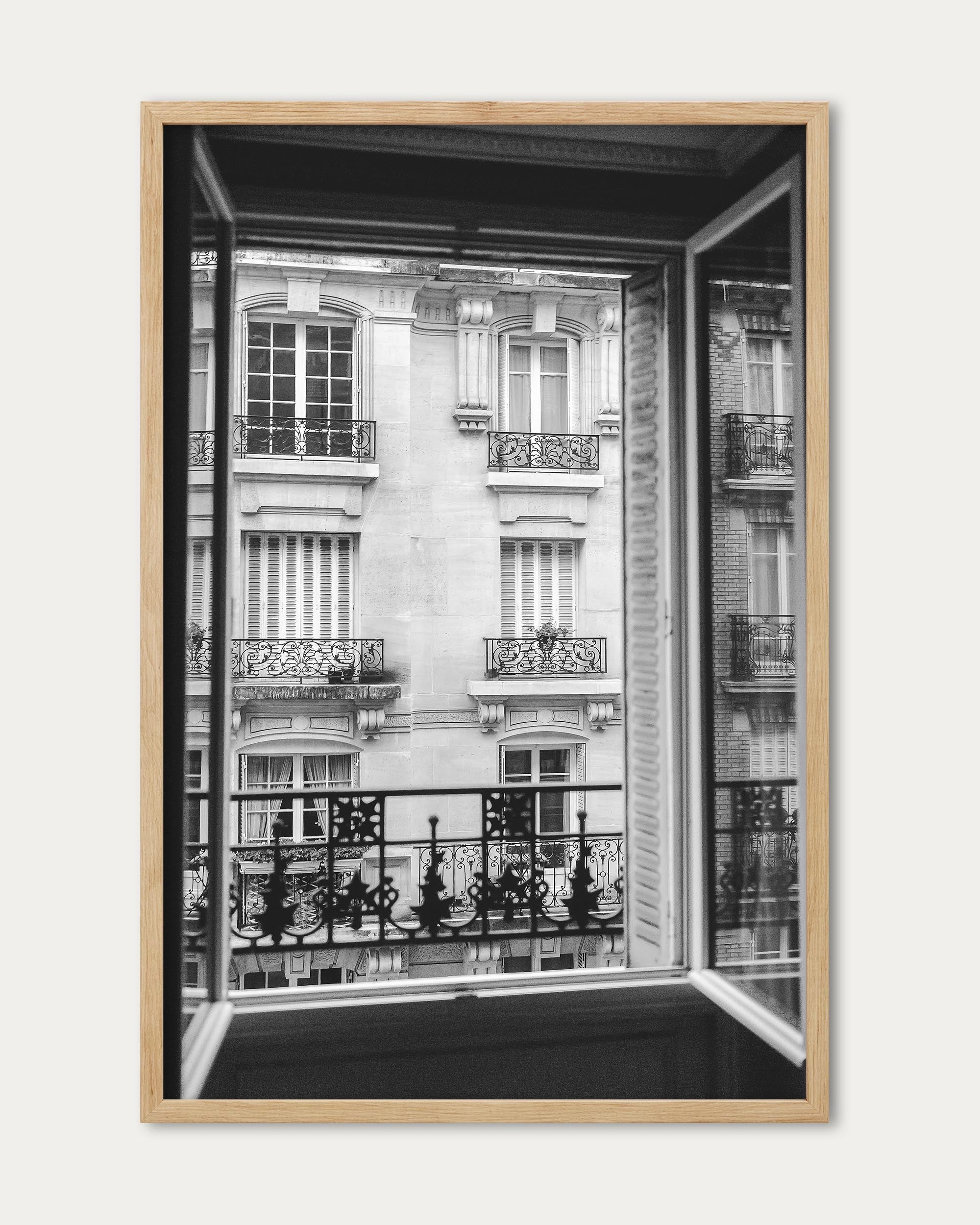 Paris Balcony Window Poster