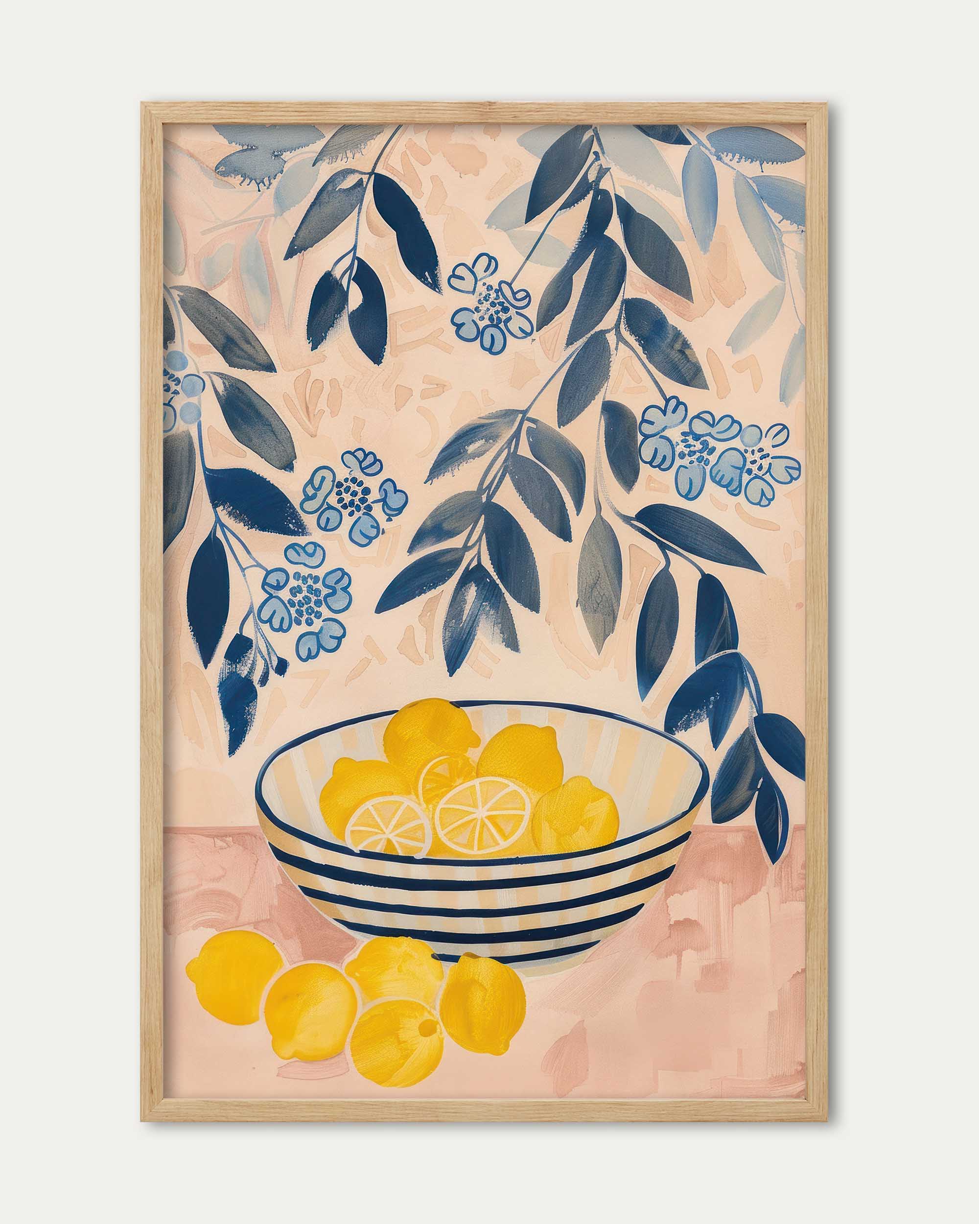 Lemons In A Bowl Art Print