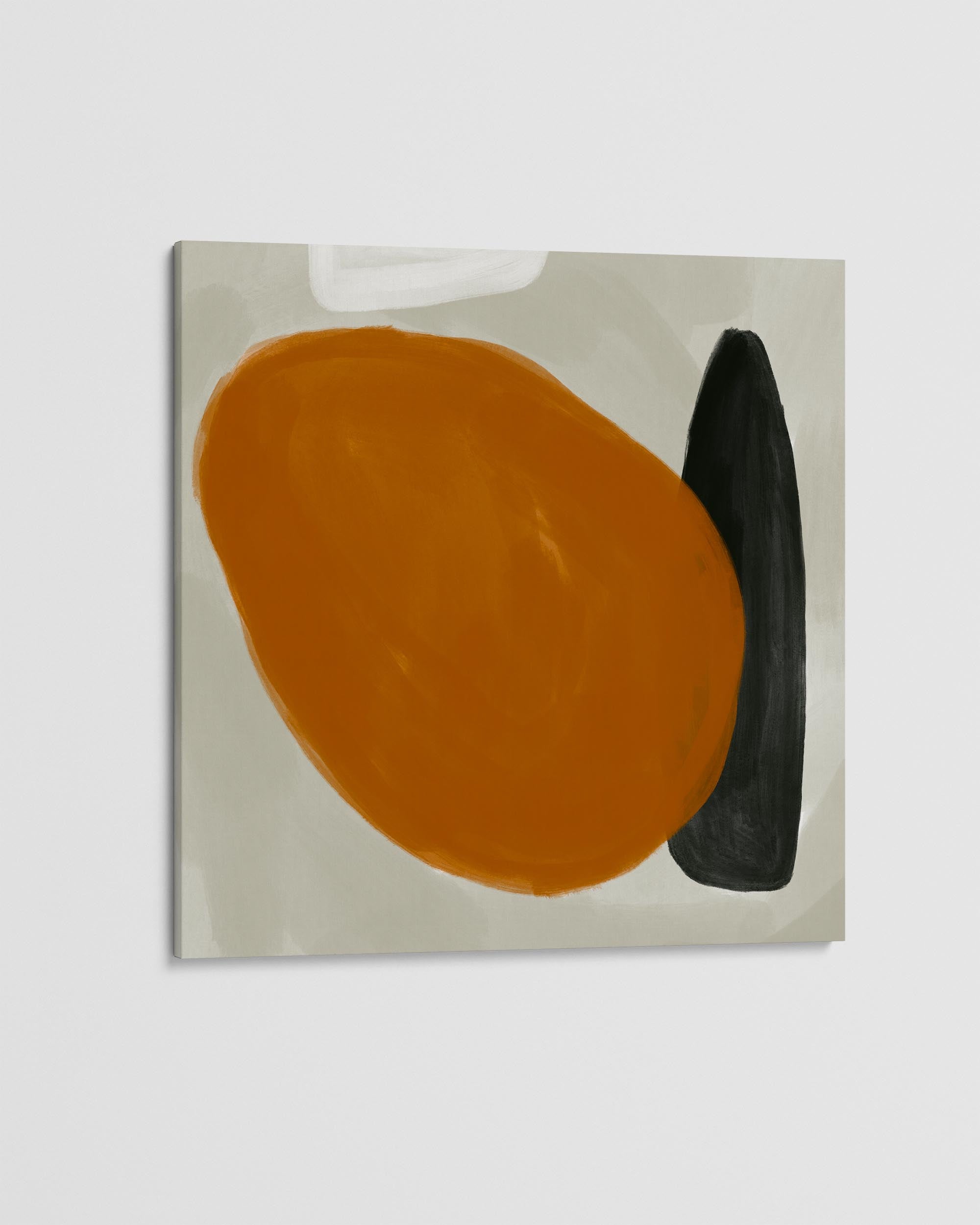 Balancing Act Burnt Orange Canvas Art