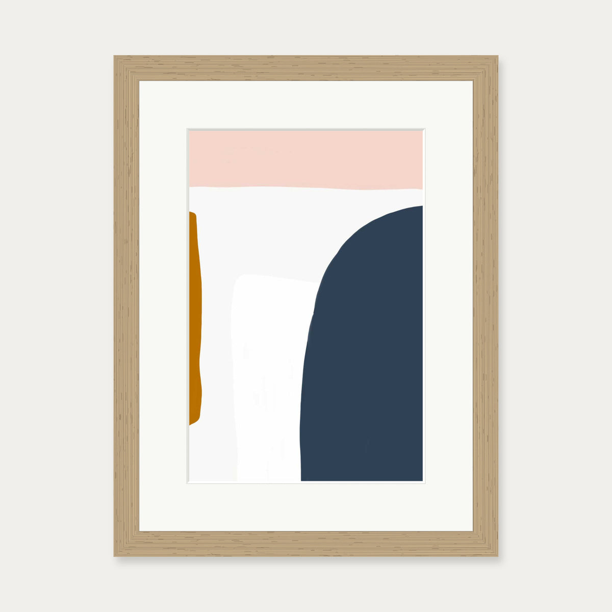 Organic Design Art Print — 30 x 40 cm — Oak Frame