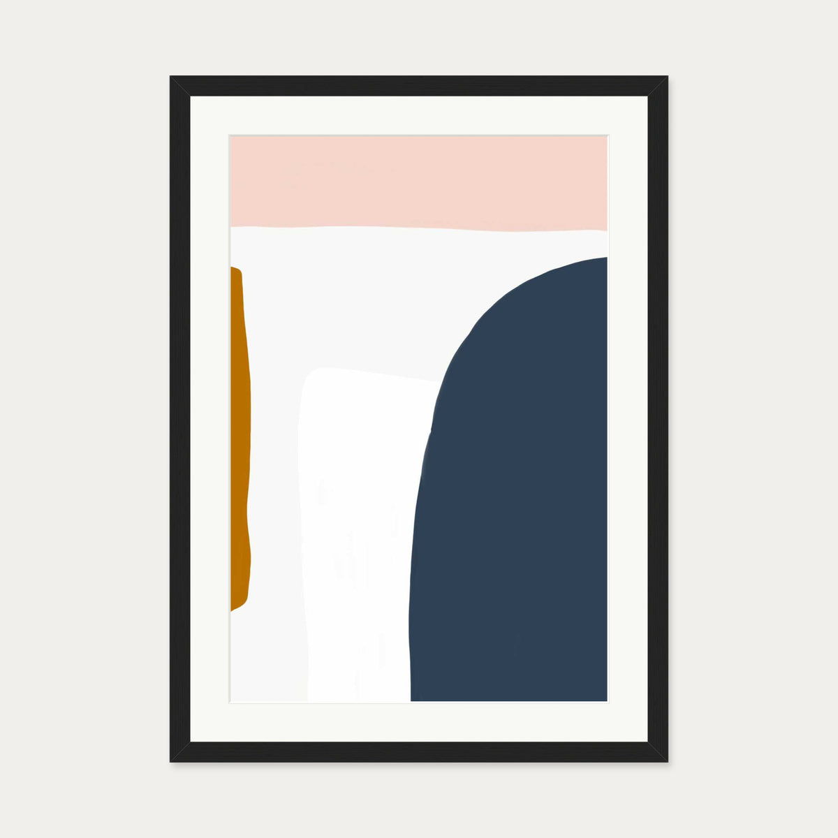 Organic Design Art Print — 50 x 70 cm — Black Frame