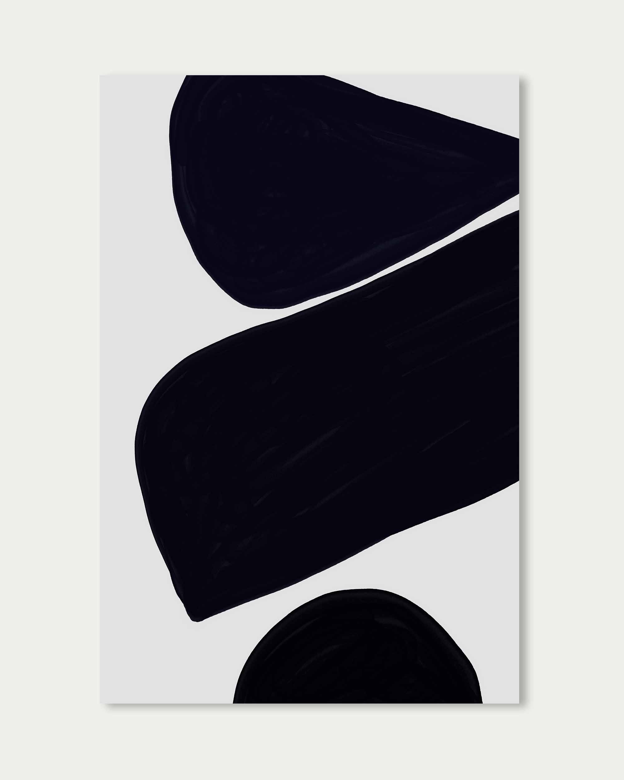 Balancing Shapes Monochrome Wall Art