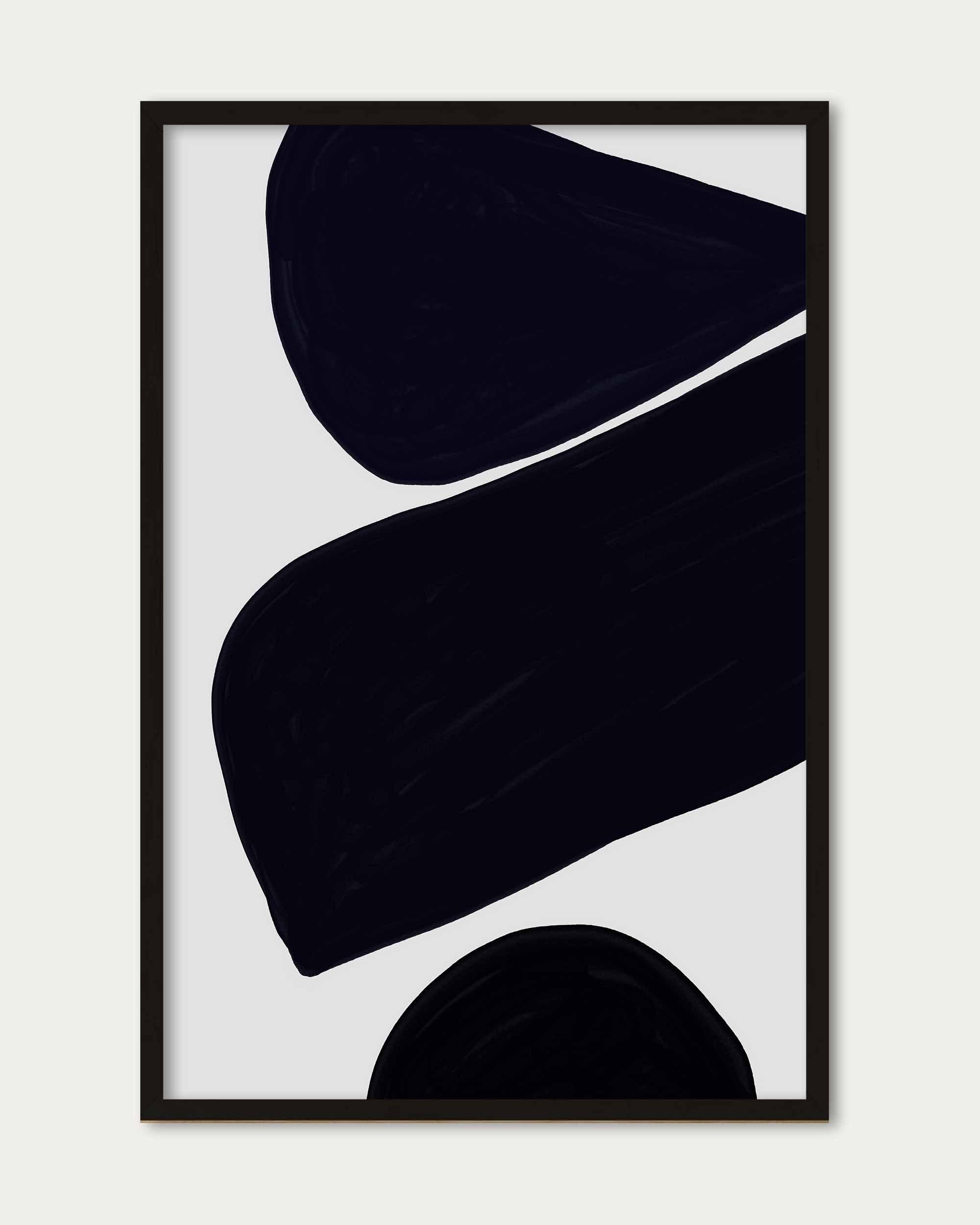 Balancing Shapes Monochrome Wall Art