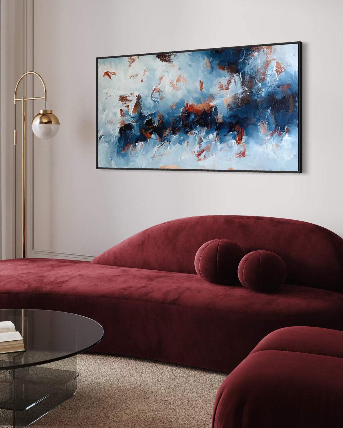 Echoing Waves | Original Painting | 150x76cm