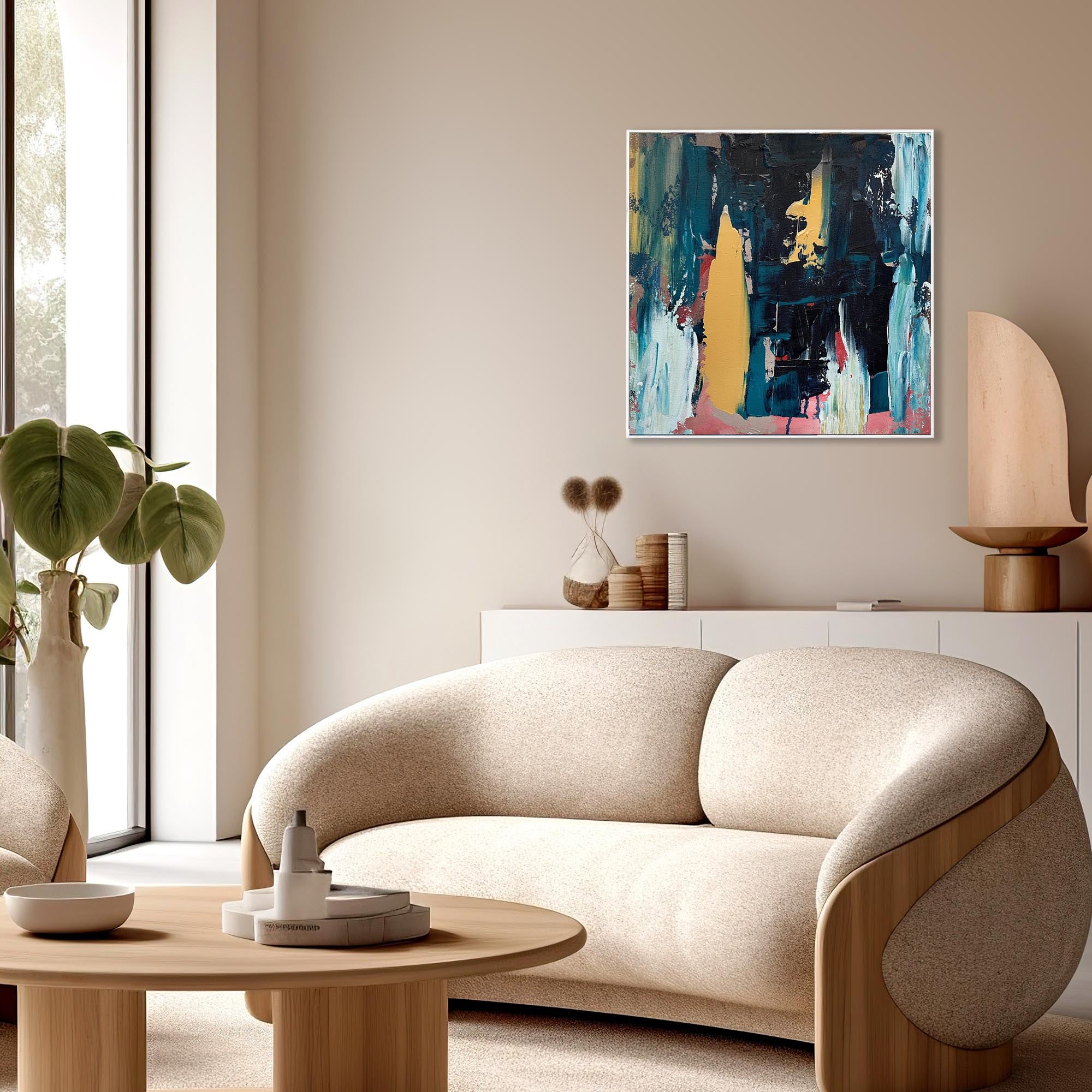 Wanting To Be Free - Original Painting-Abstract House