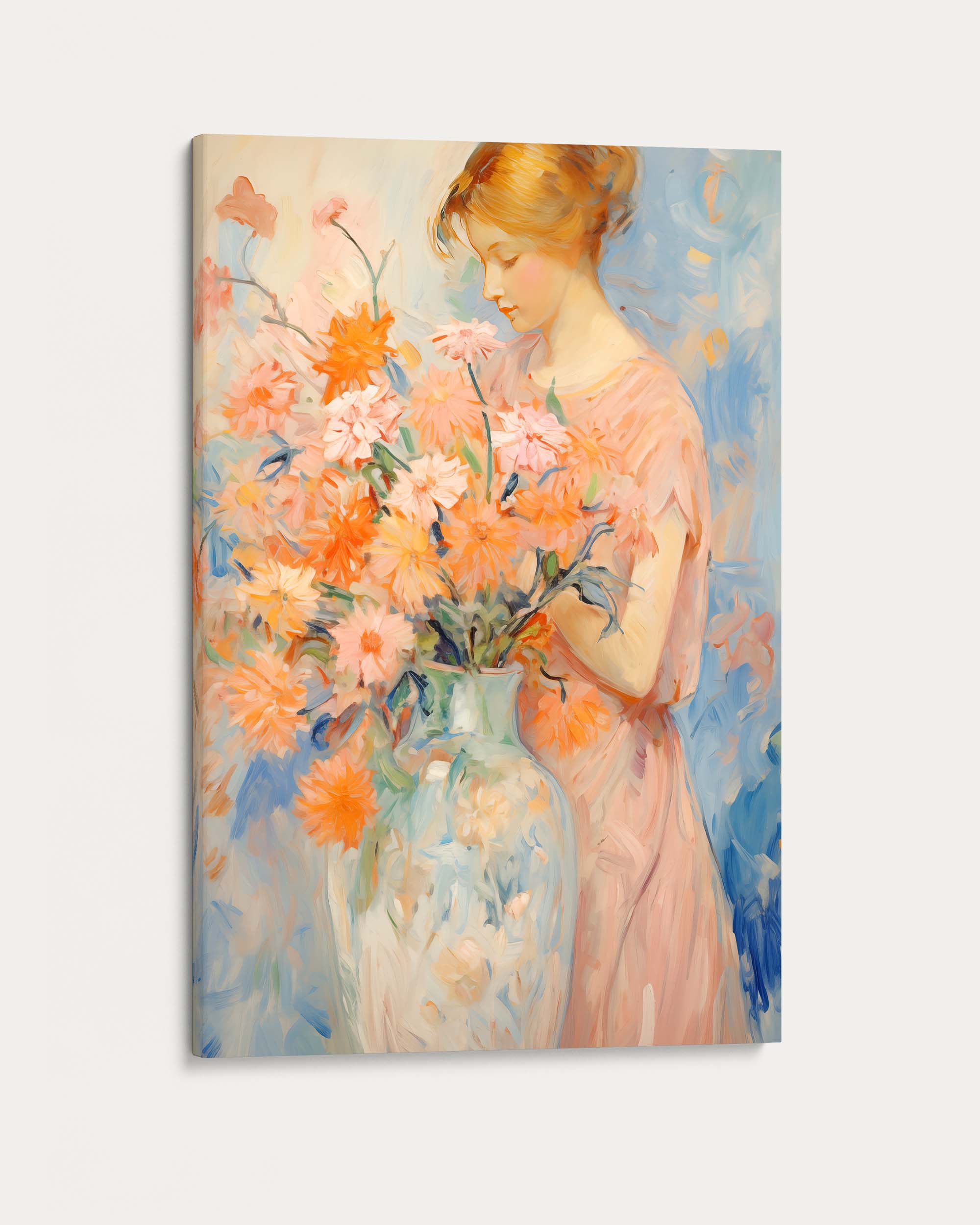 Arranging Flowers Wall Art Print