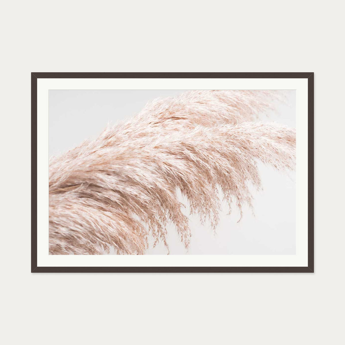 Pampass II Wall Art Print — 70 x 100 cm — Brown Frame