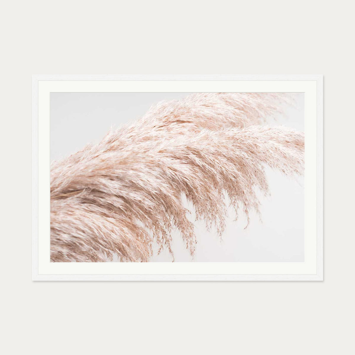 Pampass II Wall Art Print — 70 x 100 cm — White Frame