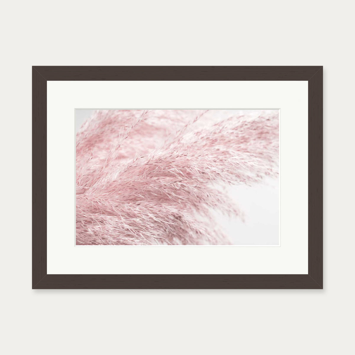 Pampass III Wall Art Print — 30 x 40 cm — Brown Frame