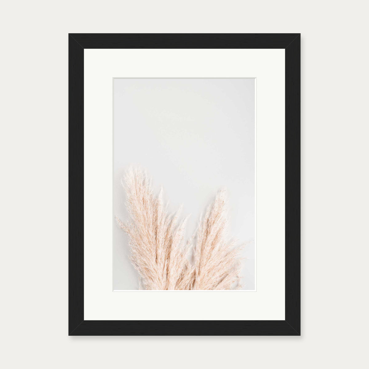 Pampass Wall Art Print — 30 x 40 cm — Black Frame