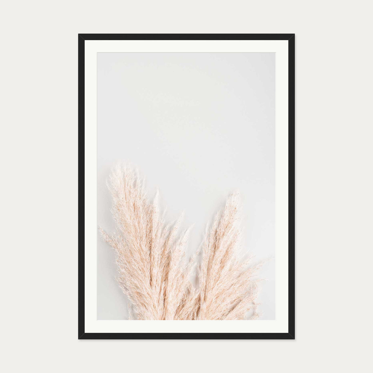 Pampass Wall Art Print — 70 x 100 cm — Black Frame