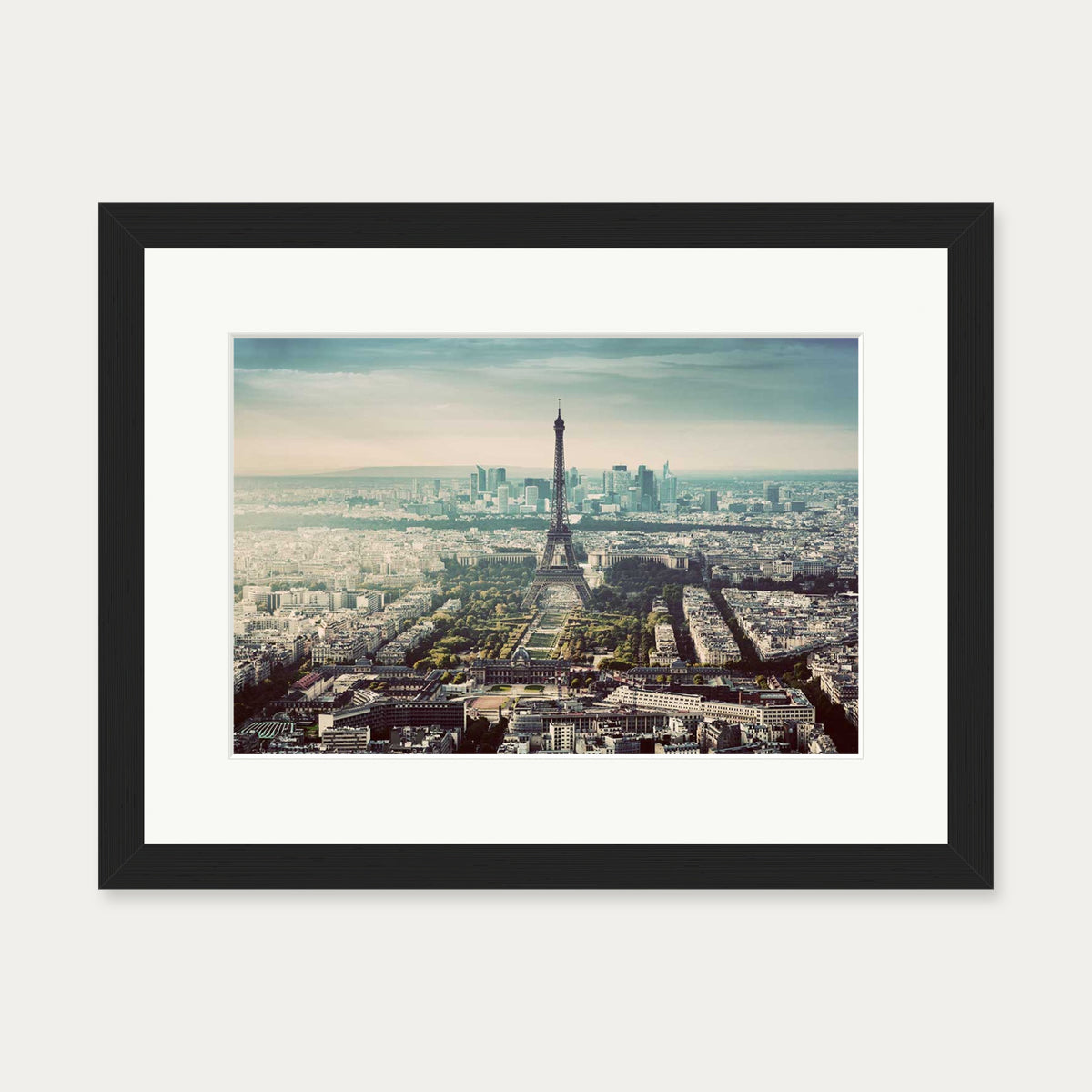 Paris City Poster — 30 x 40 cm — Black Frame