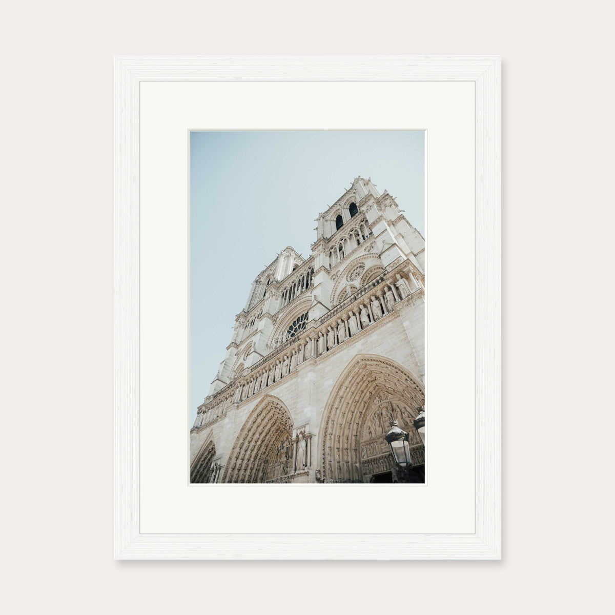 Parisian Architecture Art Print — 30 x 40 cm — White Frame