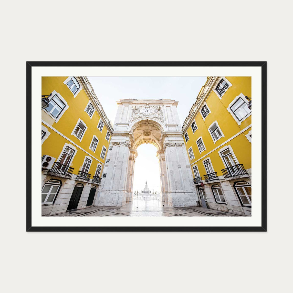 Parisian Architecture Wall Art Print — 70 x 100 cm — Black Frame