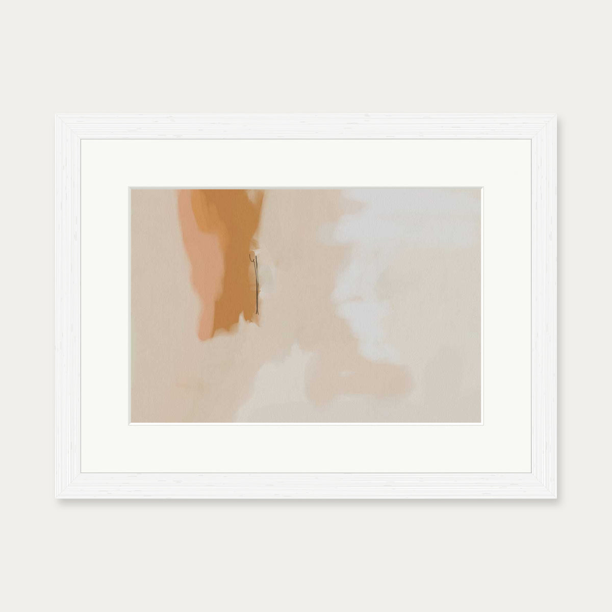 Peach Haze Art Print — 30 x 40 cm — White Frame