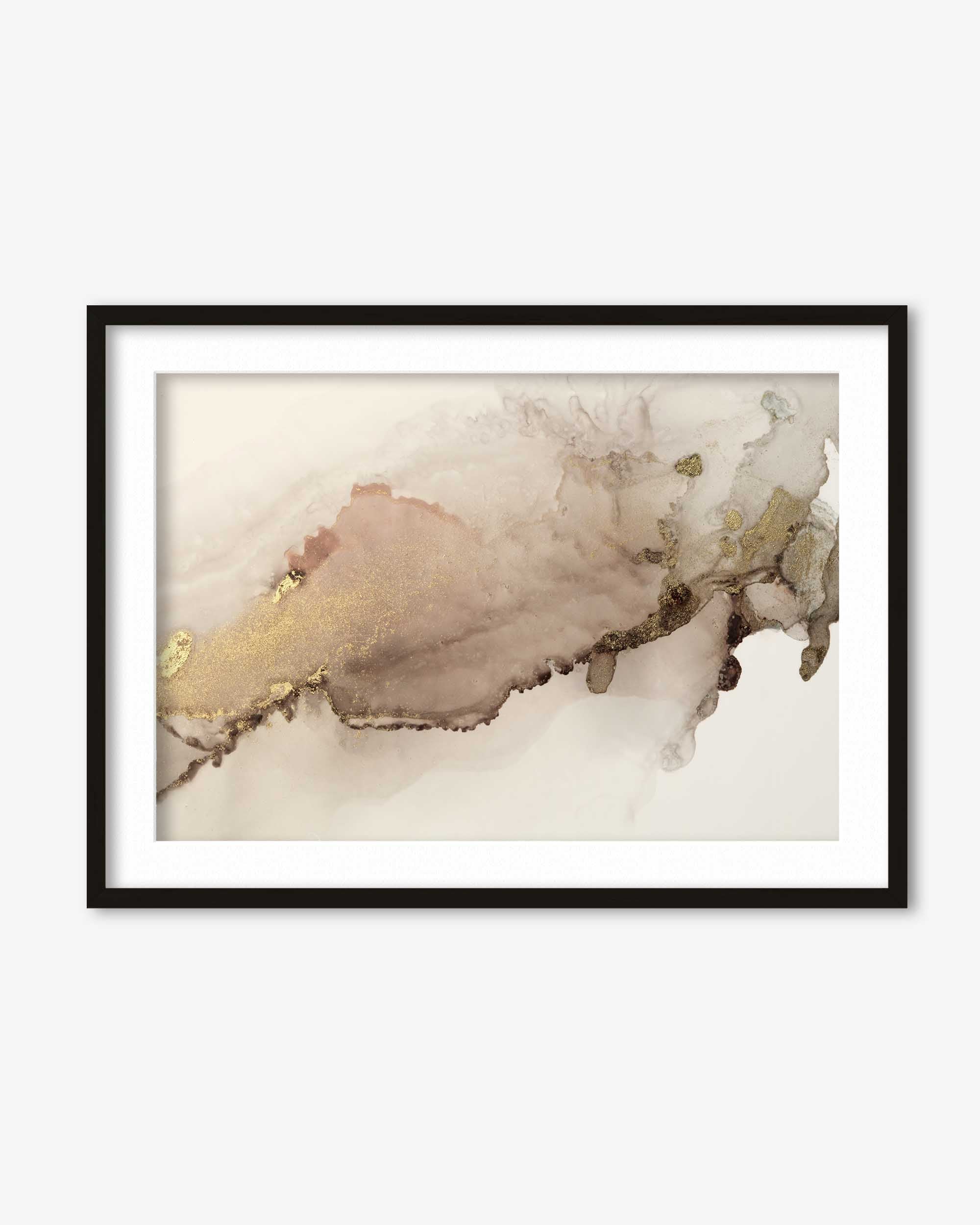 Peach Marble Art Print