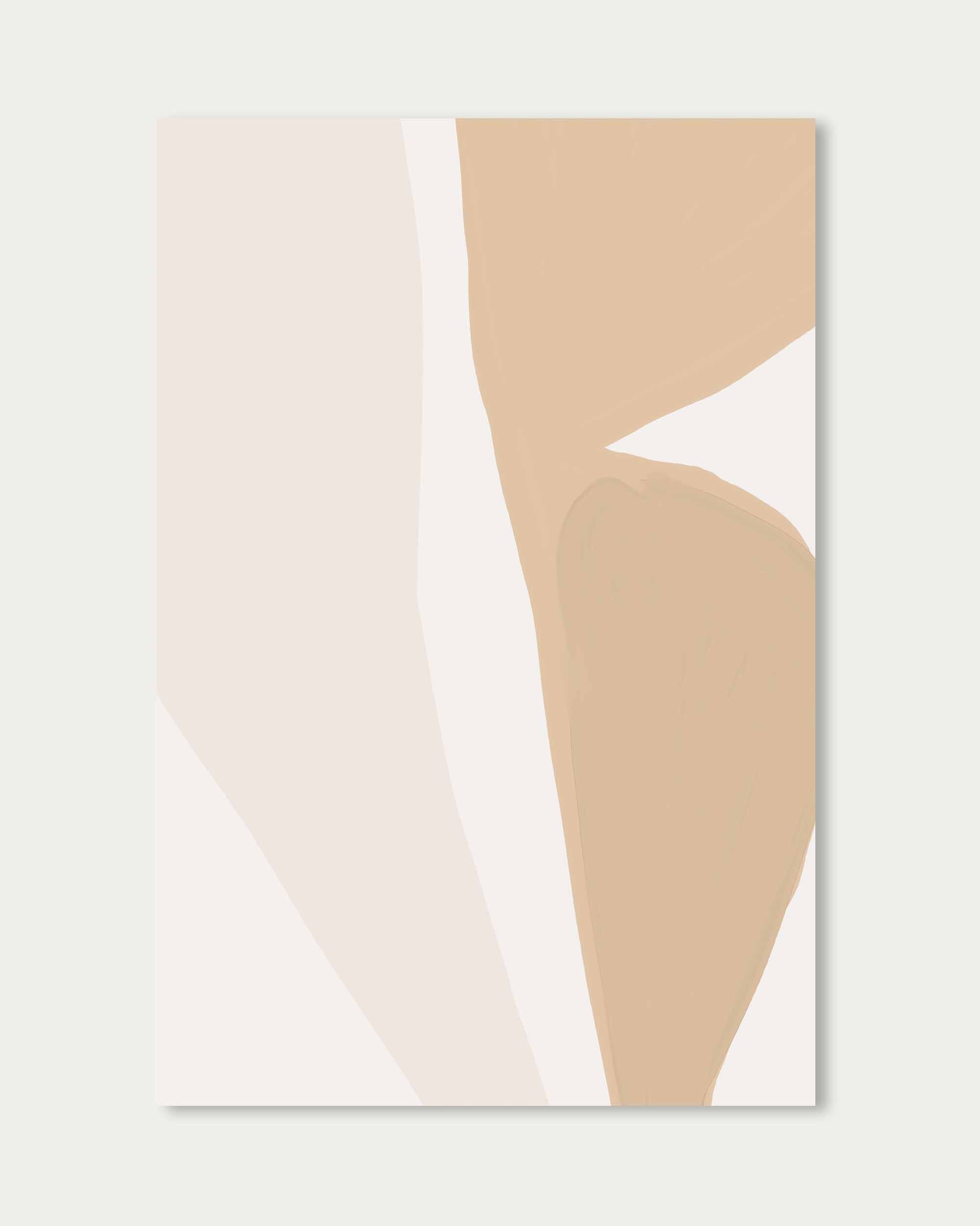 Beige Organic Shapes Wall Art