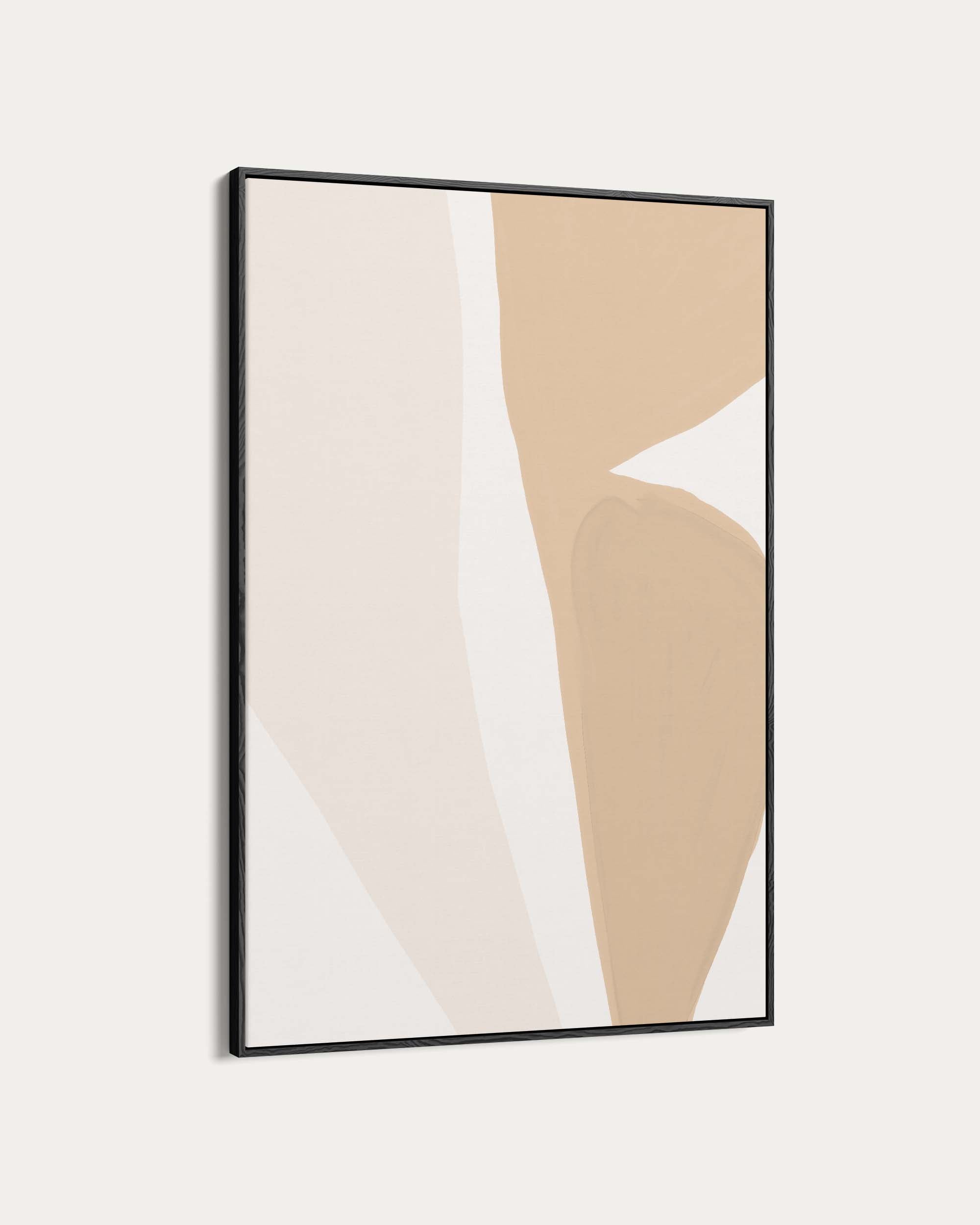 Beige Organic Shapes Wall Art