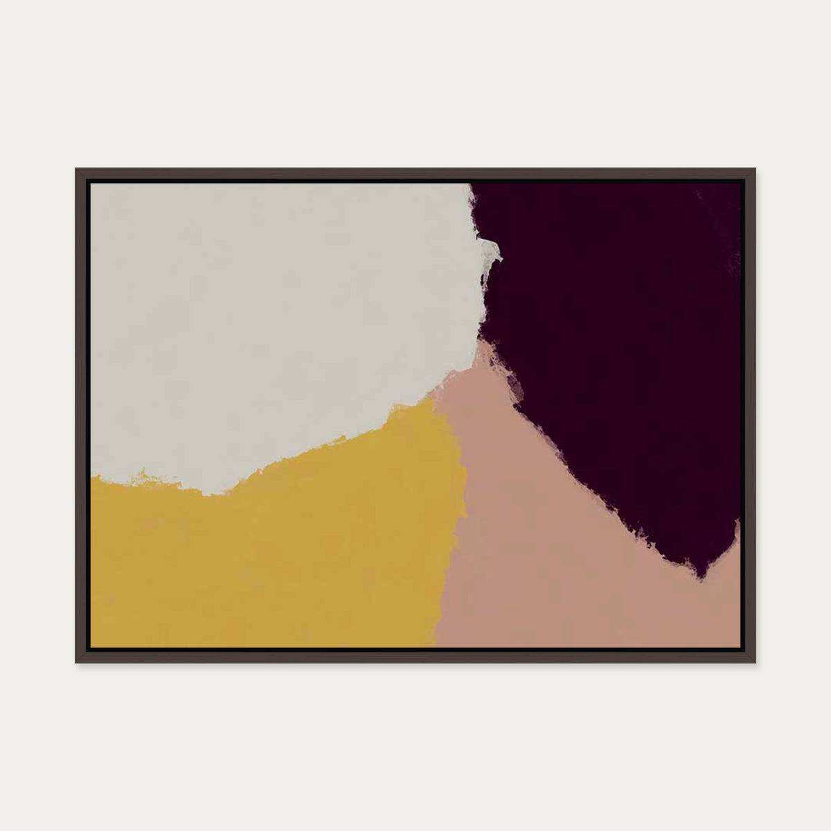 Penultimate Canvas Art — 50 x 70 cm — Brown Frame