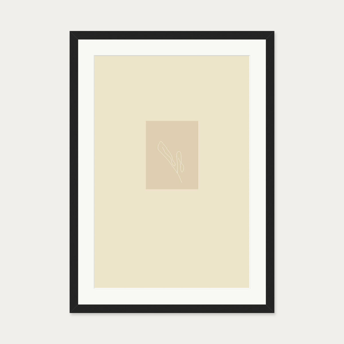 Picasso Drawings I Art Print — 50 x 70 cm — Black Frame