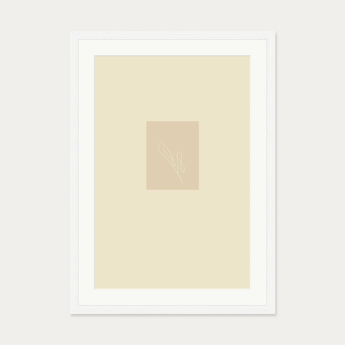 Picasso Drawings I Art Print — 50 x 70 cm — White Frame