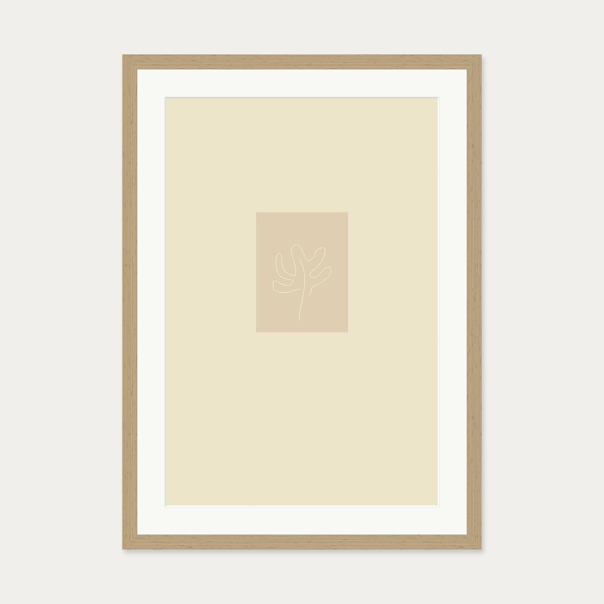 Picasso Drawings II Art Print — 50 x 70 cm — Oak Frame