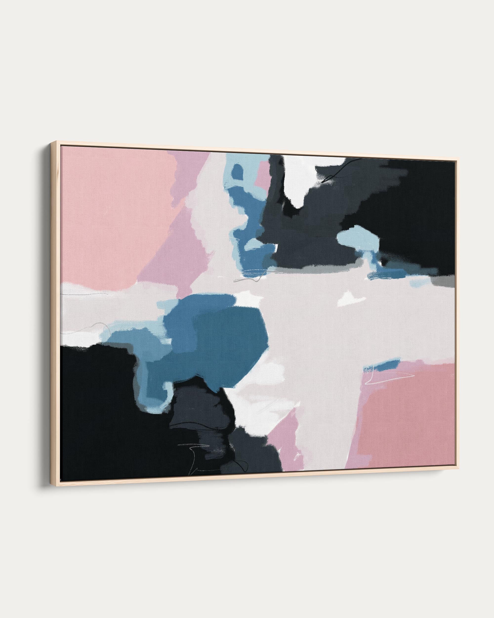 Abstract Pastel Colours 2 Canvas Art