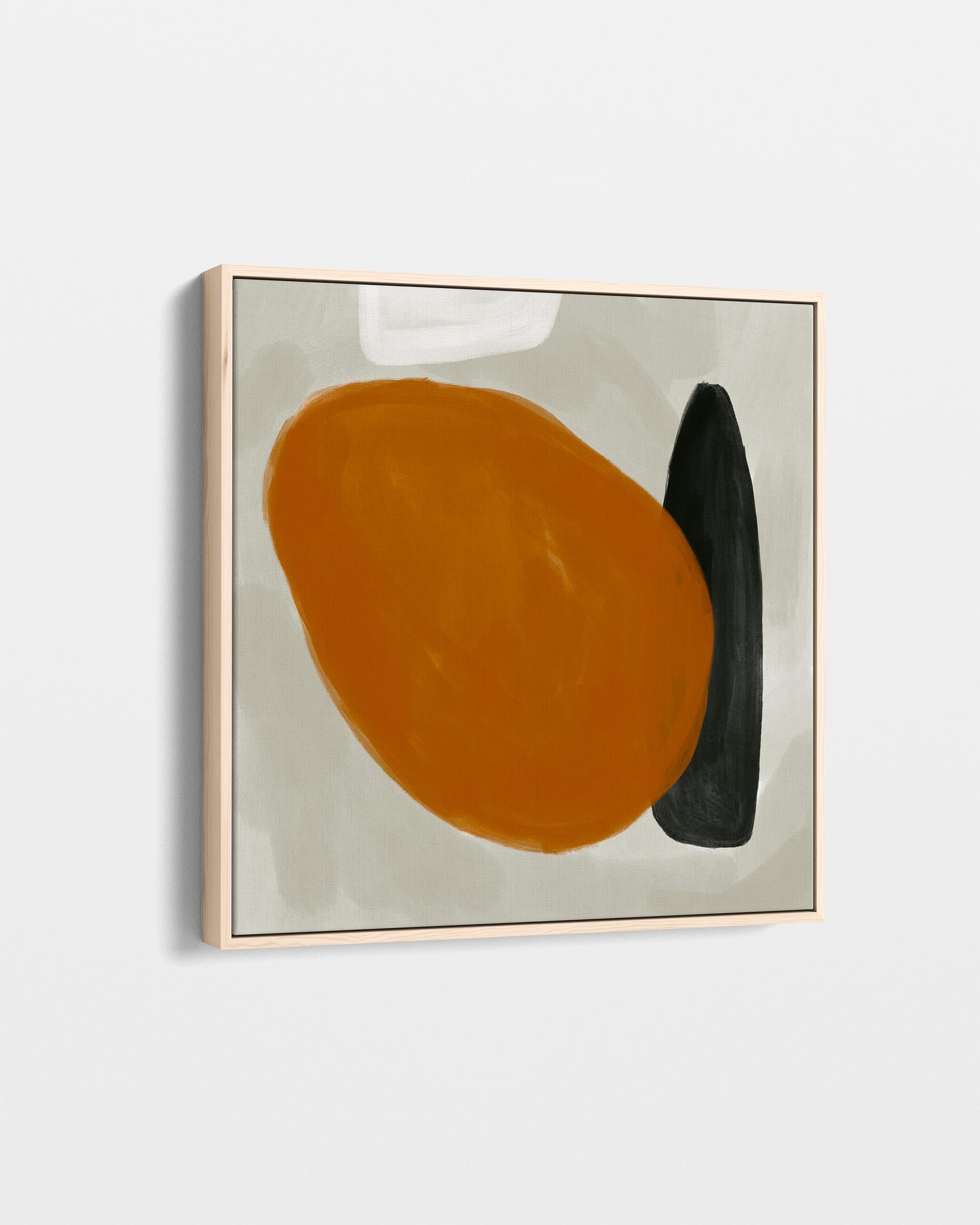 Balancing Act Burnt Orange Canvas Art