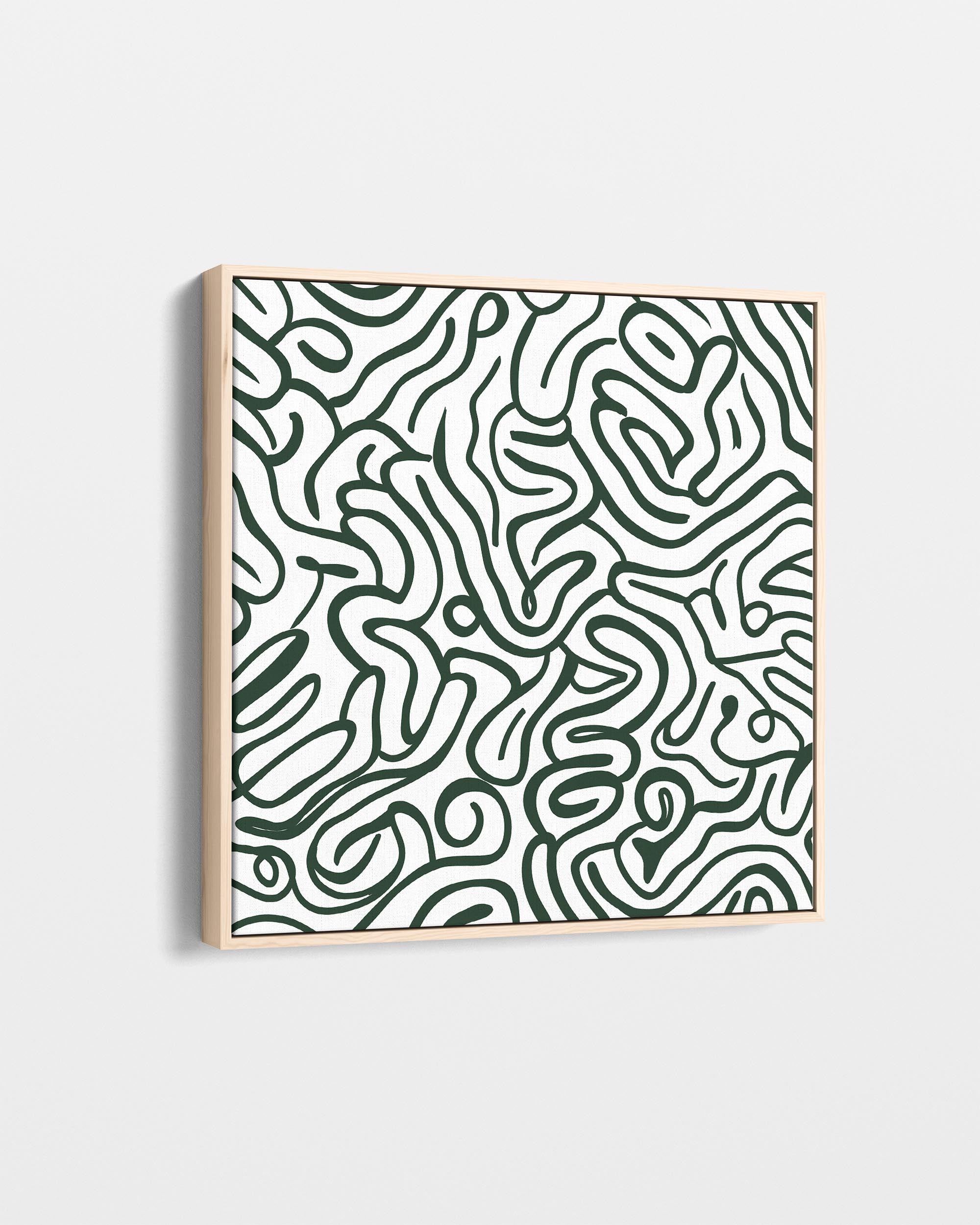 Abstract patterned artwork on a white background
